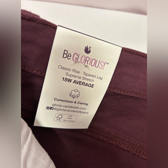 GLORIA VANDERBILT | Stretch Fabric Womens High Rise Regular Fit Jean (Size: 18W) - Picture 13 of 14